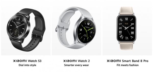 Европейская цена Xiaomi Smart Band 8 Pro, Watch 2 на WearOS и Watch S3
