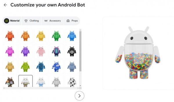 Создай свой талисман Android Bot! Мини-игра Google для Android и iOS
